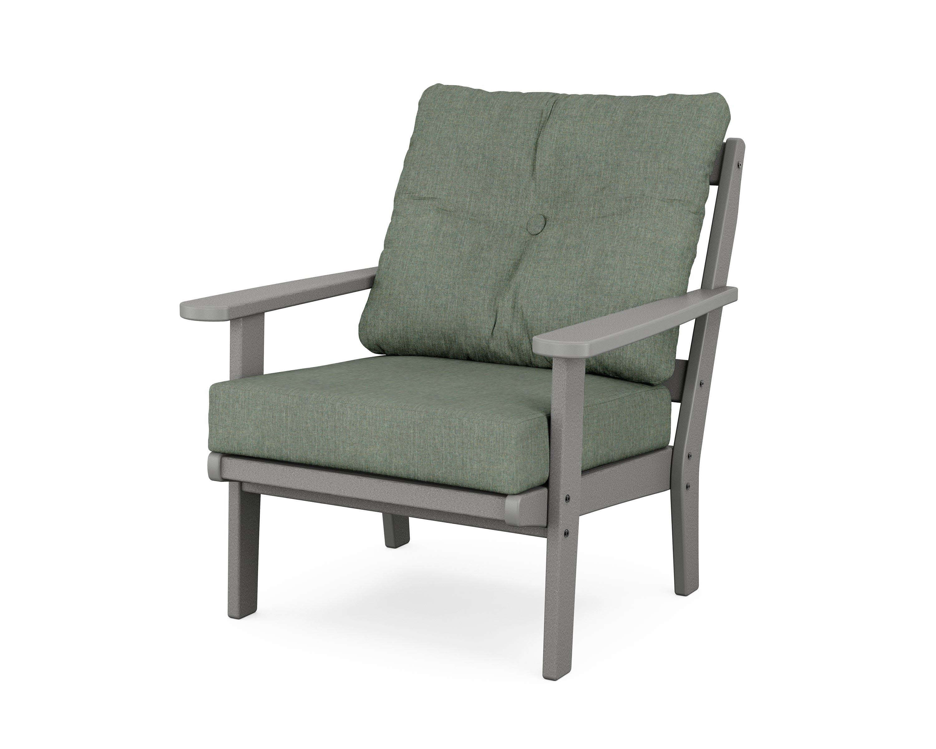 Cape Cod Deep Seating Chair in Stepping Stone / Cast Sage