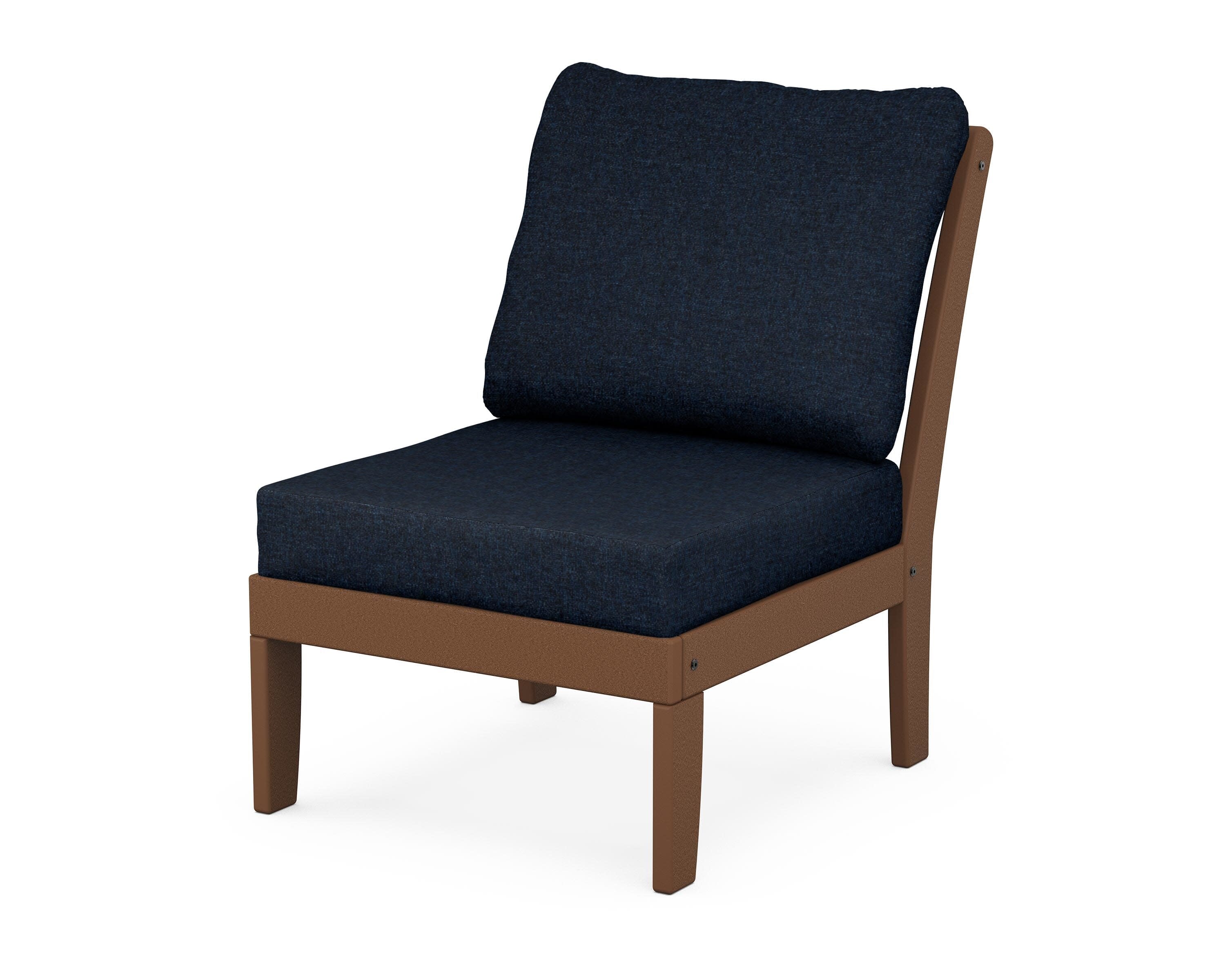 Yacht Club Modular Armless Chair in Tree House / Marine Indigo