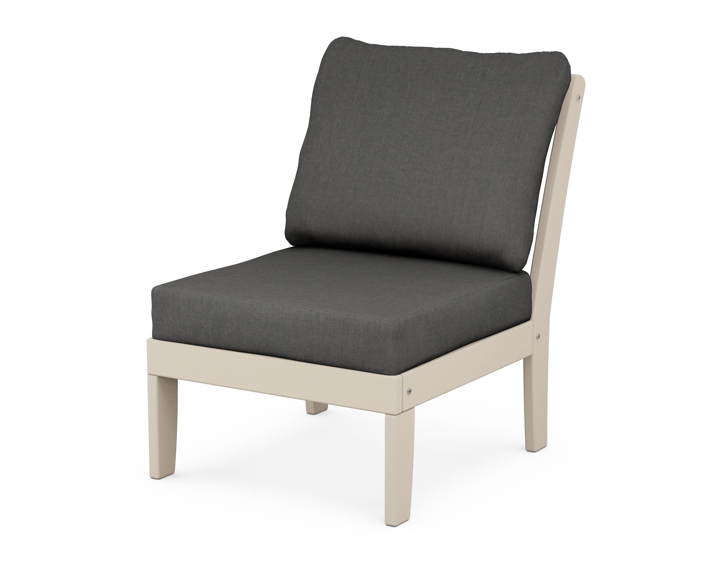 Yacht Club Modular Armless Chair in Sand Castle / Spectrum Carbon