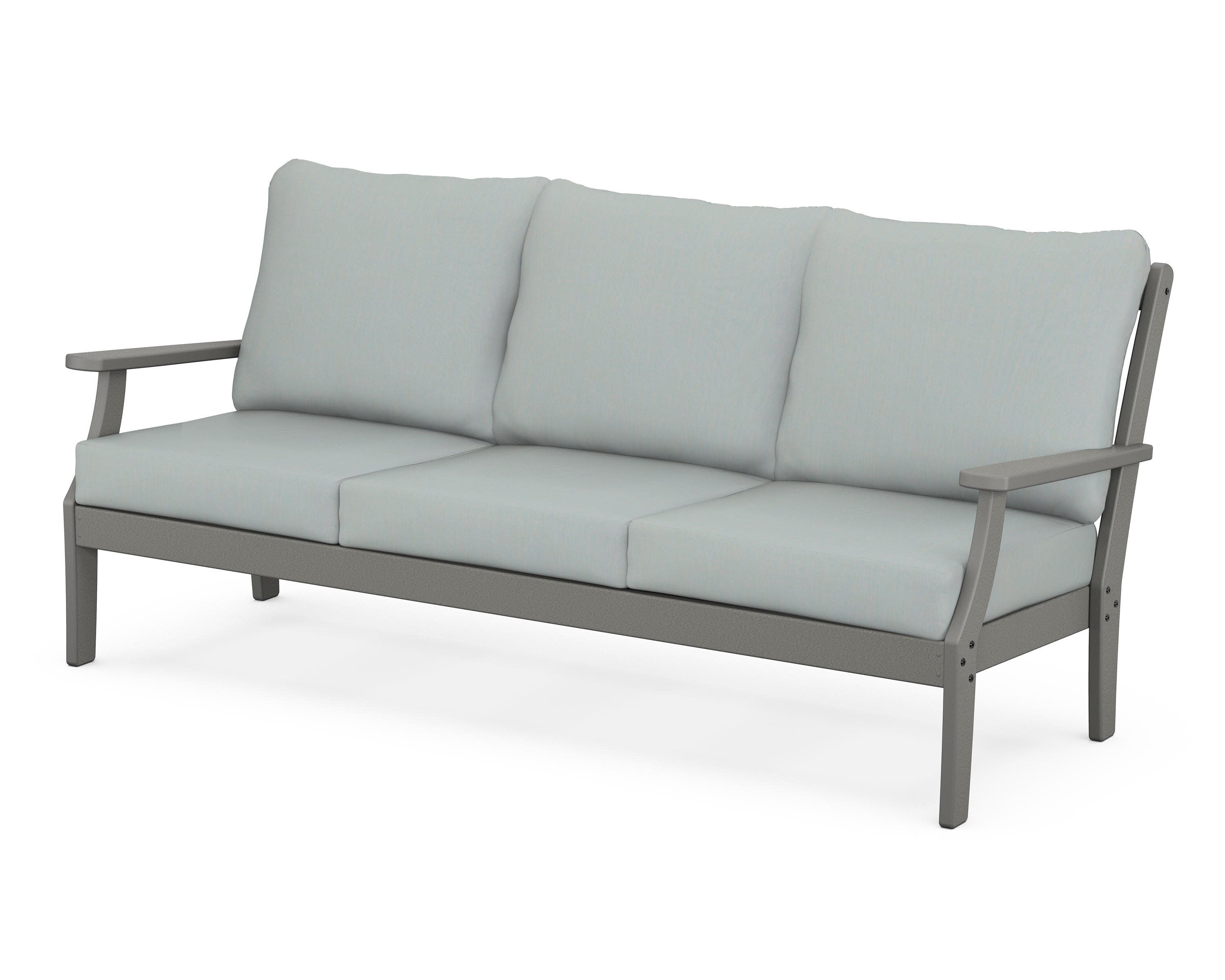 Yacht Club Deep Seating Sofa in Stepping Stone / Spa