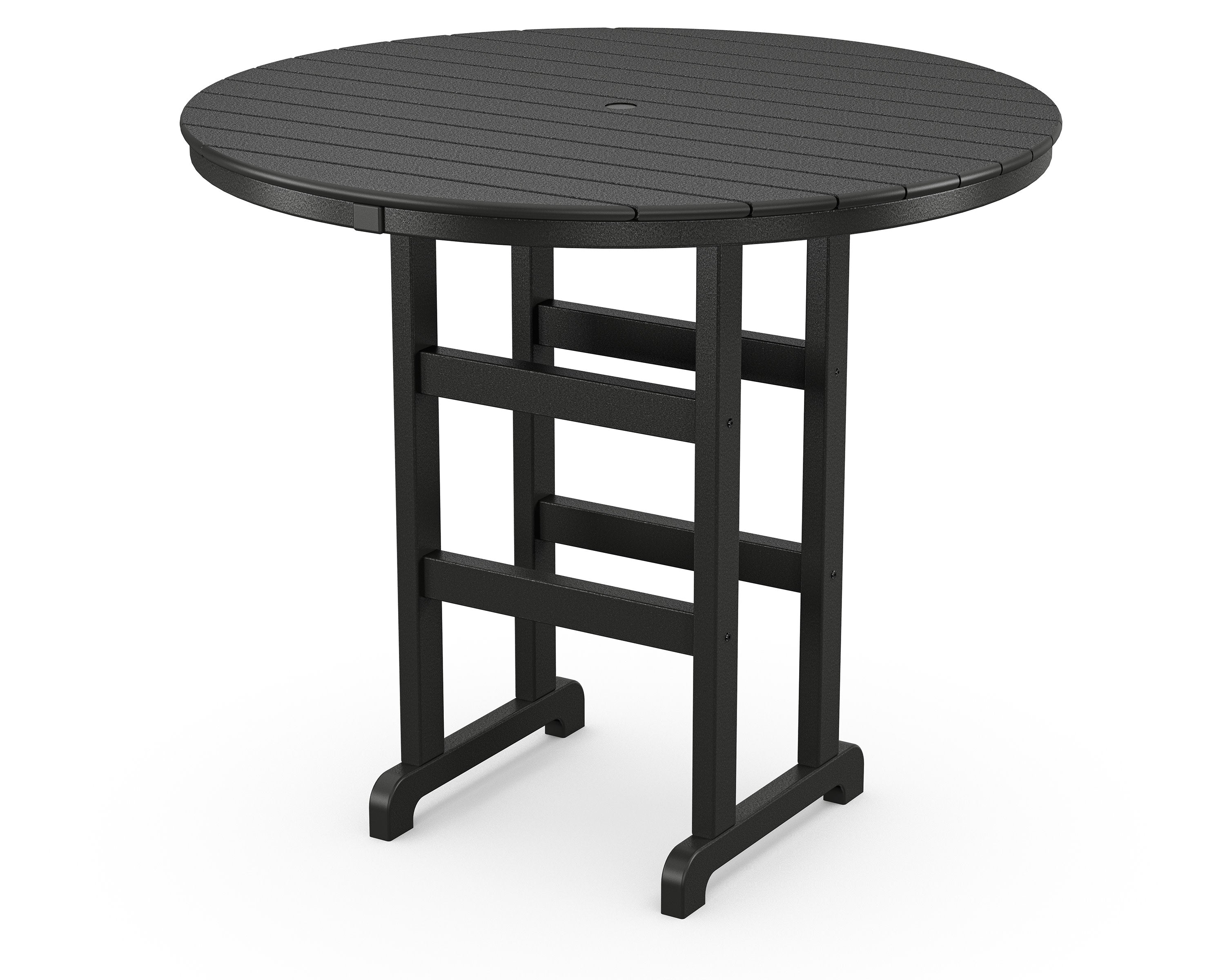 Monterey Bay Round 48" Bar Table in Charcoal Black